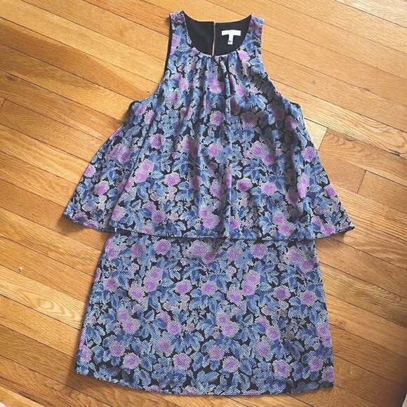 𝅺💜 Joie 100% Silk Everla Floral Caviar dress - XS/0 - Picture 3 of 8